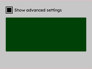 Checkbox Toggle Visibility