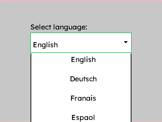 Dropdown with Label