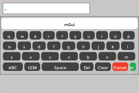 Alphanumeric Keyboard